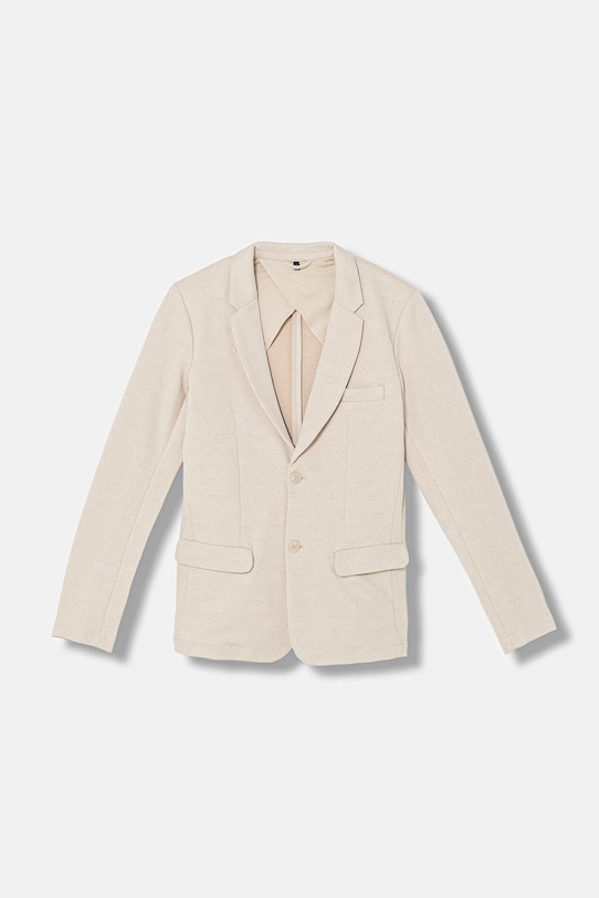 Emporio Armani marynarka dziecięca tkanina beżowy EB001346.AF20698