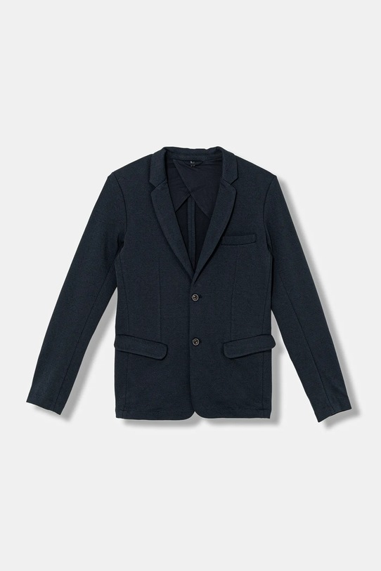 Emporio Armani marynarka dziecięca tkanina granatowy EB001346.AF20698