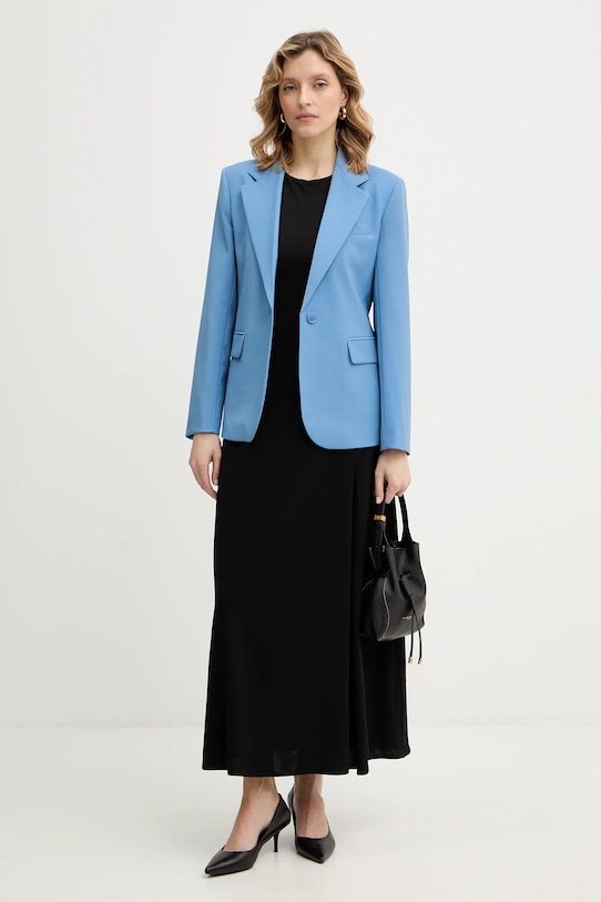 Weekend Max Mara marynarka wełniana LAMINE 2615041071600 niebieski SS26