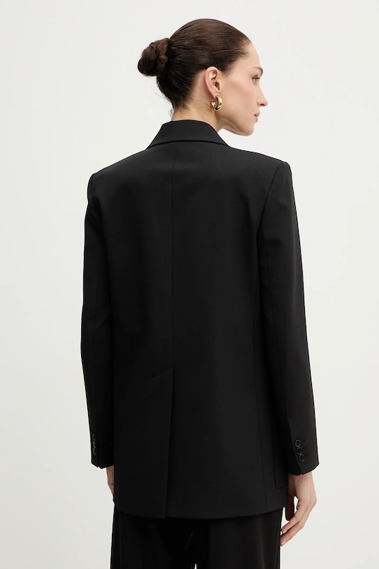 Odzież Weekend Max Mara marynarka z dodatkiem wełny VELOCE 2615041081600 czarny