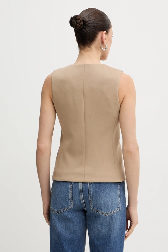 Odzież Weekend Max Mara kamizelka POGGIO 2615911021600 beżowy