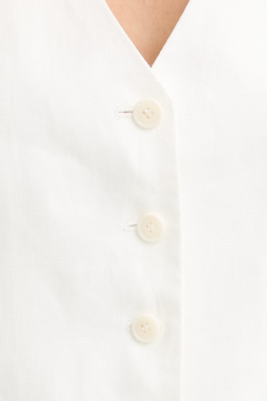 Weekend Max Mara jednoradová vesta dámska ľanová PACE 2615151012600 béžová