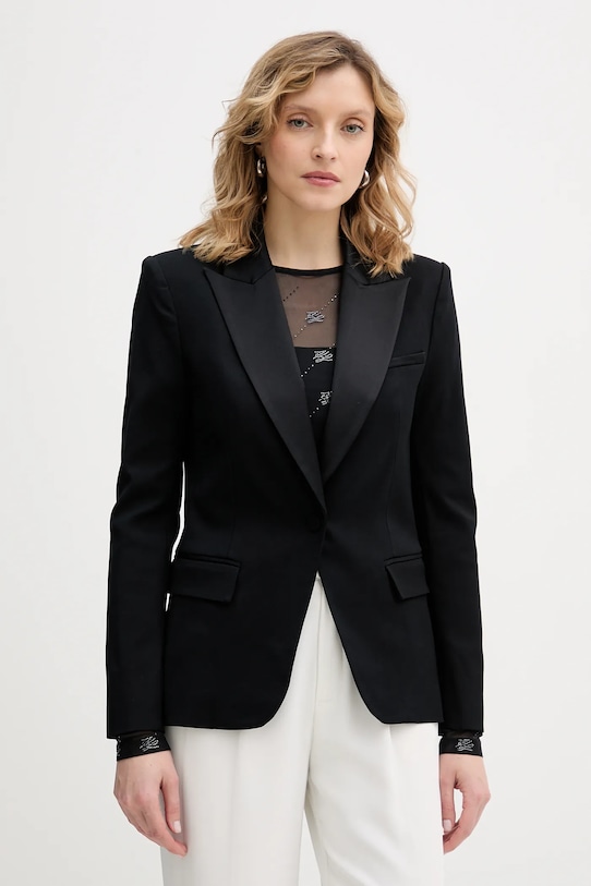 Σακάκι Marciano by Guess THEA ύφασμα μαύρο 5BGN09.7397A