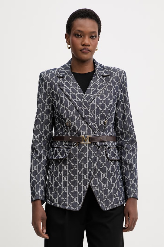 Marciano by Guess marynarka dwurzędowa damska jeansowa LIAN granatowy G6GN18.D1043