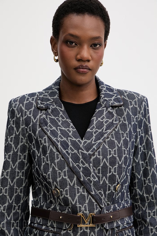 Marciano by Guess marynarka dwurzędowa damska jeansowa LIAN granatowy G6GN18.D1043