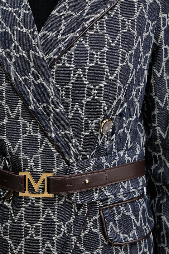 Marciano by Guess marynarka dwurzędowa damska jeansowa LIAN G6GN18.D1043 granatowy