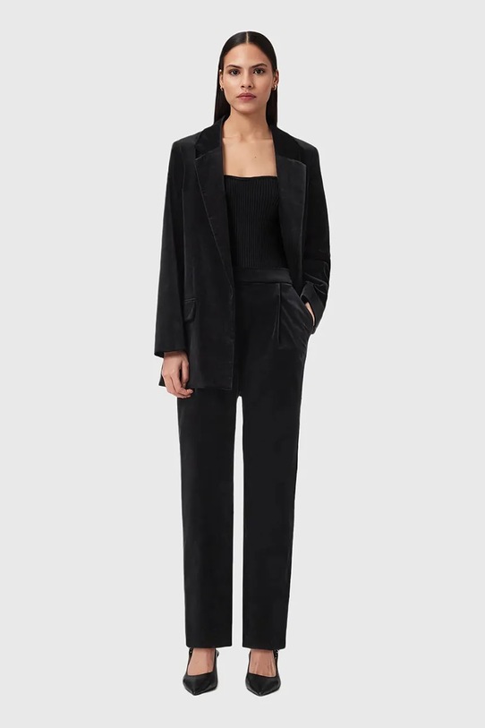AllSaints marynarka welurowa W064QD czarny