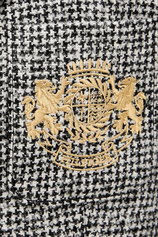 Tommy Hilfiger jachetă cu lână WW0WW48786 negru