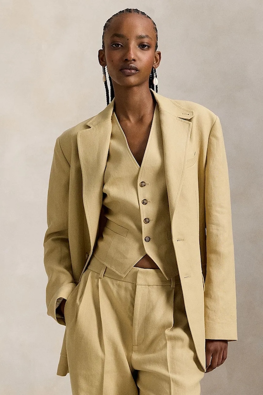 Polo Ralph Lauren marynarka tkanina beżowy 211A96189