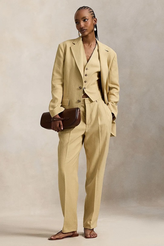 Odzież Polo Ralph Lauren marynarka 211A96189 beżowy