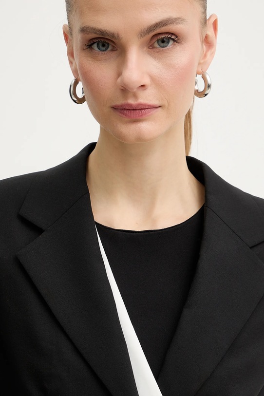 Σακάκι με προσθήκη μάλλινου υφάσματος Karl Lagerfeld BW ESSENTIAL μαύρο B1W14006