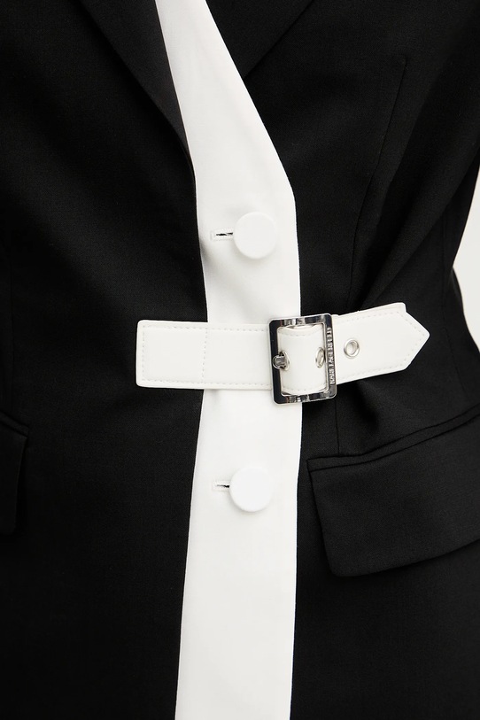 Σακάκι με προσθήκη μάλλινου υφάσματος Karl Lagerfeld BW ESSENTIAL B1W14006 μαύρο