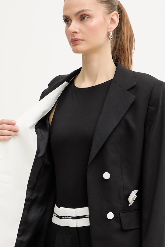 Σακάκι με προσθήκη μάλλινου υφάσματος Karl Lagerfeld BW ESSENTIAL B1W14006