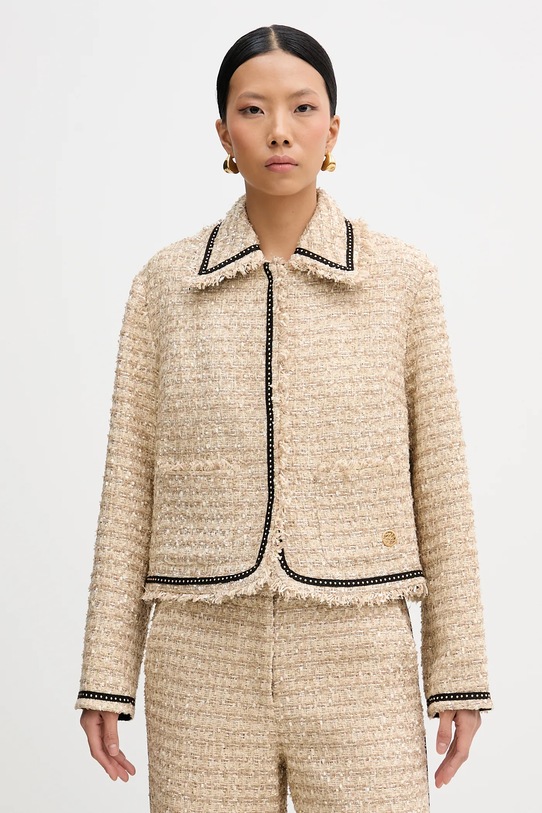 Karl Lagerfeld marynarka aplikacja beżowy B1W14004