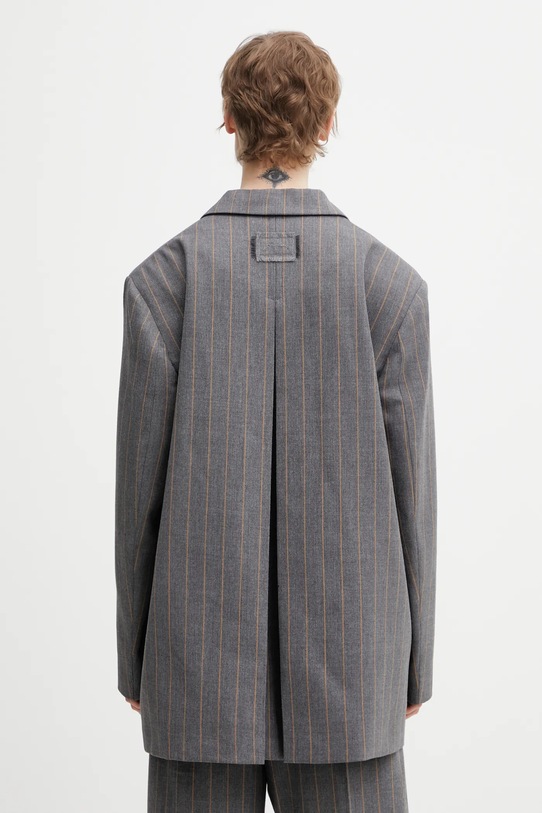 Odzież GANNI marynarka z dodatkiem wełny A1020040 A1020040 szary