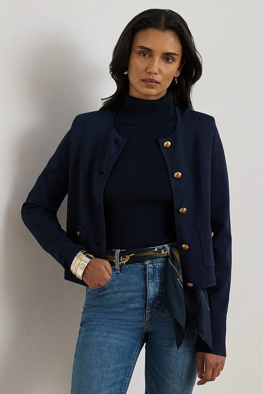 Lauren Ralph Lauren marynarka tkanina granatowy 200P03460