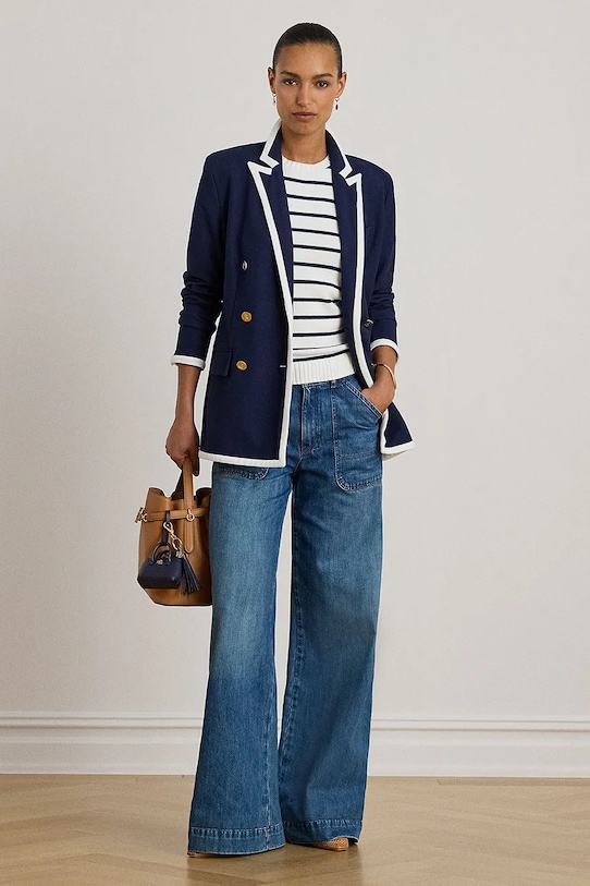 Odzież Lauren Ralph Lauren marynarka 200P03759 granatowy