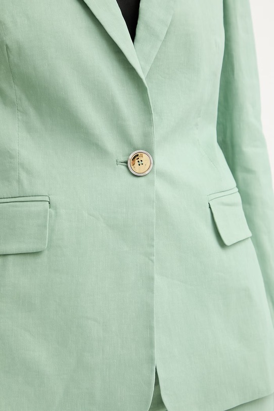 Pinko enoredni suknjič ženski z lanom 106597.A34I zelena