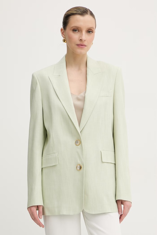 Pinko sako dámské s viskózou zelená 106529.A2W6