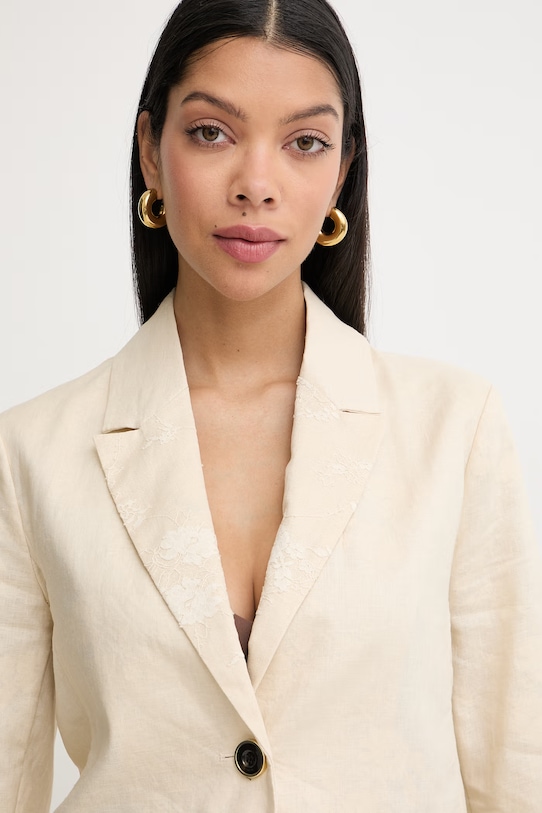 Pinko sako ženski laneni bež 106526.A374