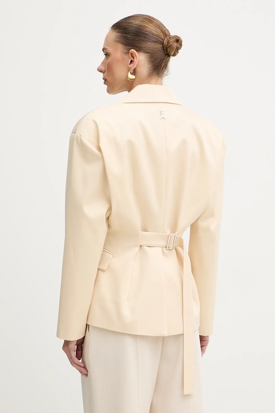 Odzież Patrizia Pepe marynarka bawełniana 8S0568.A689 beżowy