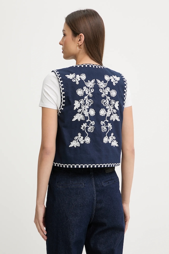 Odzież Hoss Intropia kamizelka bawełniana 5473148 granatowy