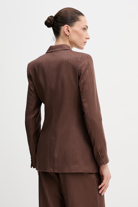 Ρούχα Blazer με μείγμα λινών Hoss Intropia 5473152 καφέ