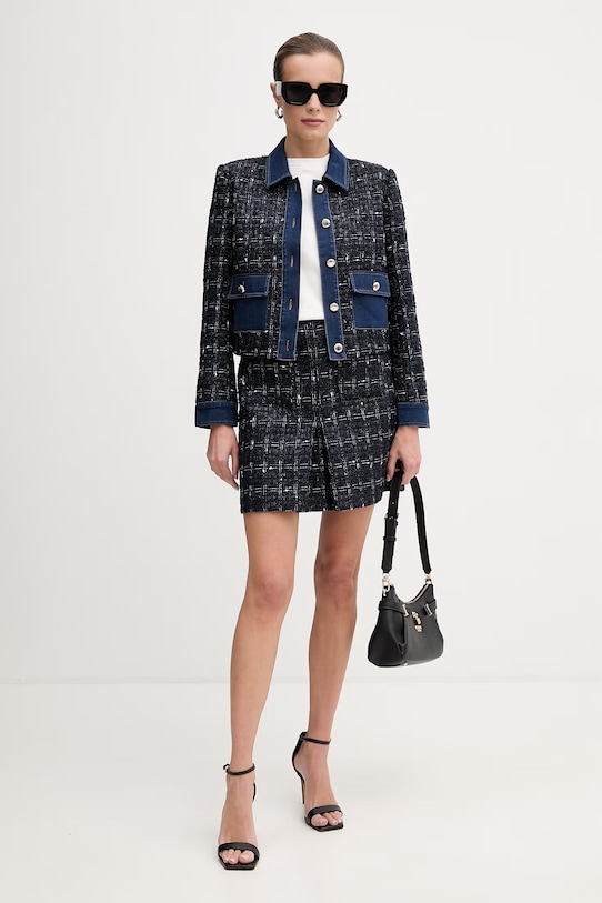 Morgan rövid kabát VINCA sötétkék SS26