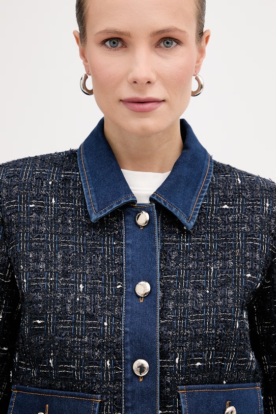 Morgan rövid kabát sötétkék VINCA