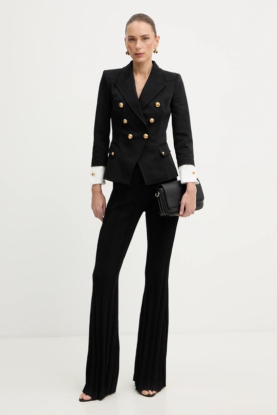 Elisabetta Franchi marynarka GI21361E2 czarny SS26