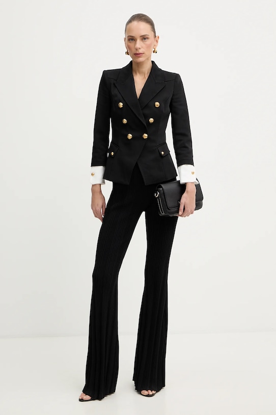 Elisabetta Franchi marynarka GI21361E2 czarny SS26