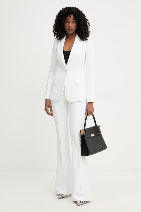 Elisabetta Franchi jednořadé sako dámské GI21661E2 béžová SS26