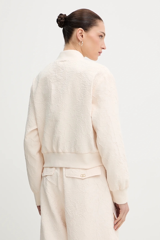 Odzież Liu Jo kurtka bomber TA6178.TS118 beżowy