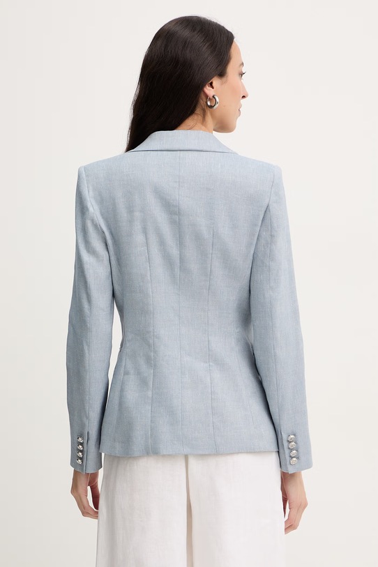 Odzież Marella marynarka z dodatkiem lnu BUSSOLA 2613041181200 niebieski