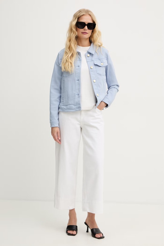 Marella krótka kurtka damska Emme by Marella 2615041171200 niebieski SS26