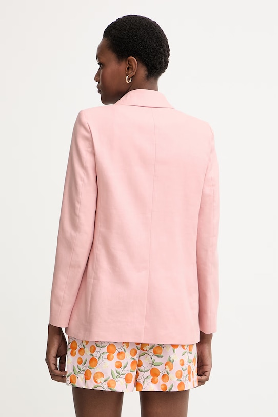 Одяг iBlues однобортний піджак жіночий з льоном GIRINO 2617041022200 рожевий