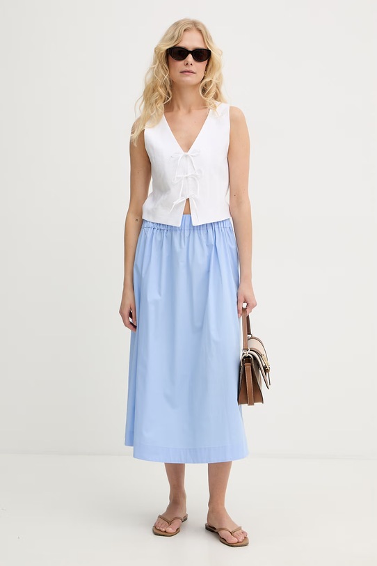 iBlues kamizelka damska lniana VETTURA 2617151012200 biały SS26