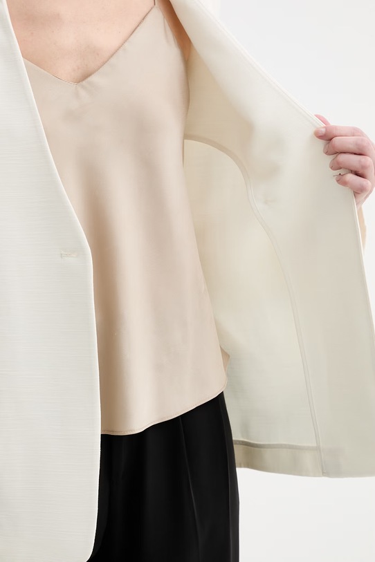 Calvin Klein dvojradové sako dámske s viskózou LV044F408G