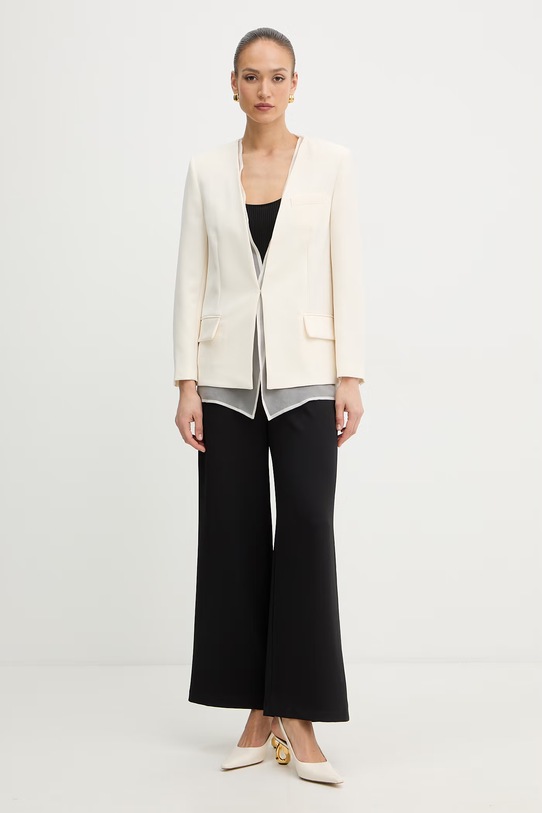 Simona Corsellini marynarka damska P26CPGI00301 beżowy SS26