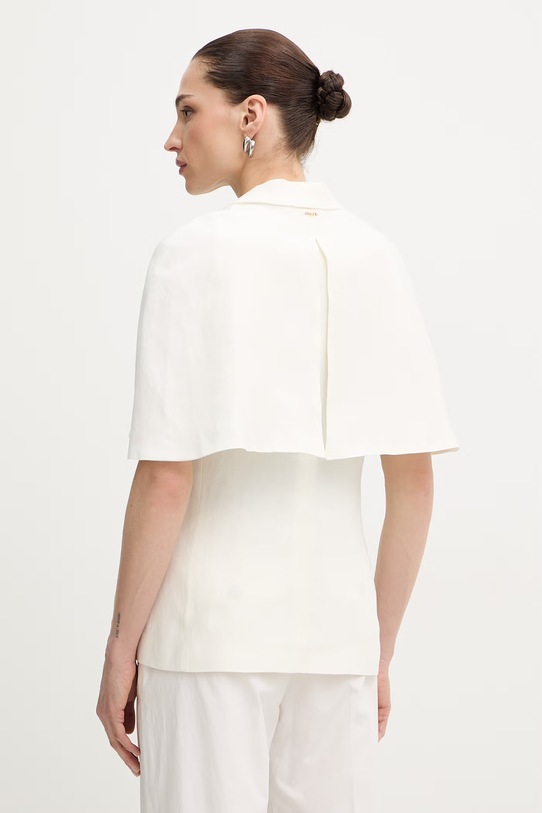 Ρούχα Σακάκι με προσθήκη λινού Twinset 261TP2450 μπεζ