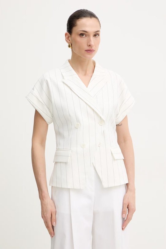 Σακάκι Twinset ύφασμα λευκό 261AP2085