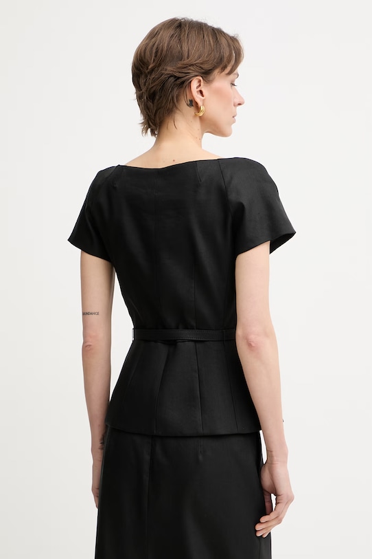 Îmbrăcăminte Luisa Spagnoli sacou pentru femei, cu in Varoma 542789 negru