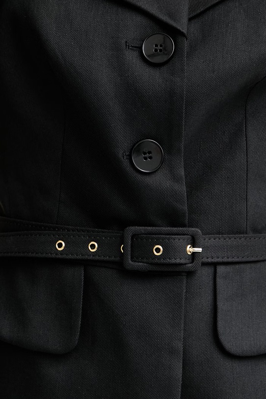 Luisa Spagnoli sako dámske s ľanom Varoma 542789 čierna