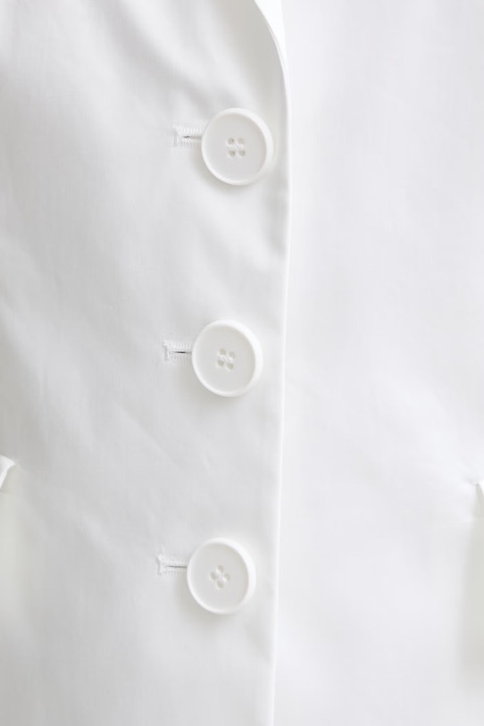 Luisa Spagnoli vestă pentru femei, din bumbac Vernasca 542909 alb