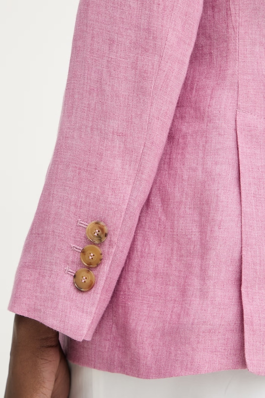 Luisa Spagnoli marynarka jednorzędowa damska lniana Vetrate 542801