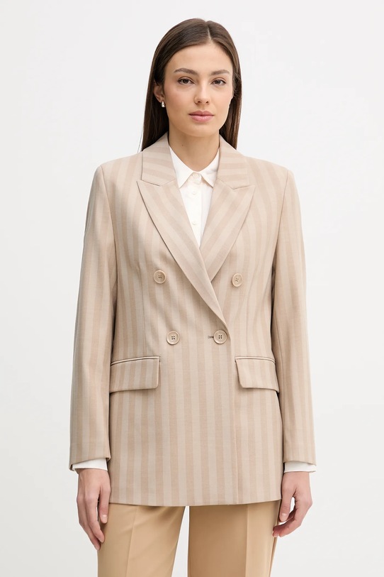 Sisley marynarka tkanina beżowy 2LMTLW03Q