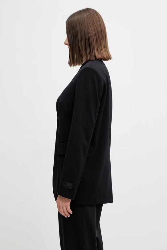 MM6 Maison Margiela marynarka z dodatkiem wełny S52BN0137.M35153.900 czarny SS26