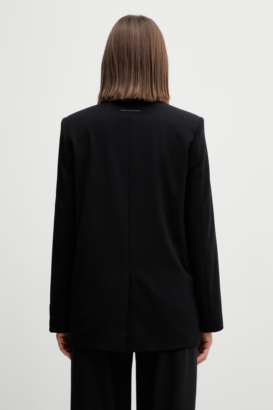 Odzież MM6 Maison Margiela marynarka z dodatkiem wełny S52BN0137.M35153.900 czarny