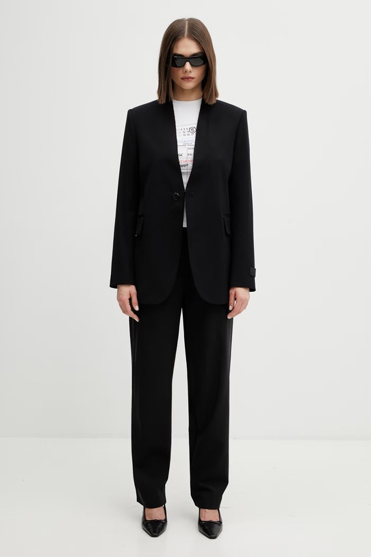 MM6 Maison Margiela marynarka z dodatkiem wełny S52BN0137.M35153.900