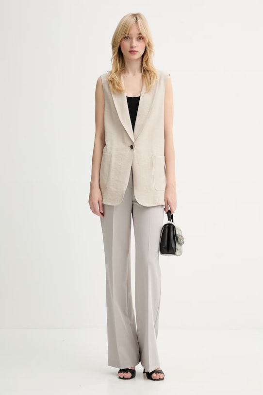 Fracomina kamizelka FY26SJ5012W83601 beżowy SS26